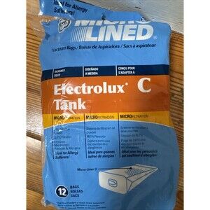 Electrolux Style C Tank Vacuum Bags Micro Lined - Pack of 12 Allergy Safe New